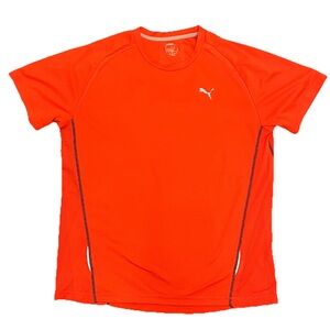 PUMA Sport Lifestyle XL Crew Neck Short Sleeve Jersey T-Shirt Mens Orange